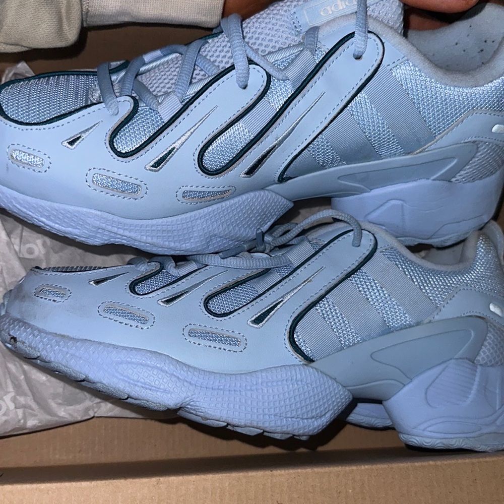 Blue adidas sneakers
